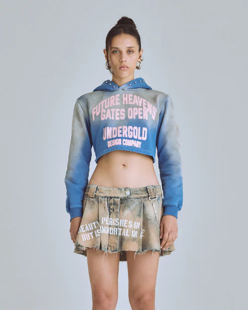 Hoodie Women Undergold Agnus Dei Future Heavens Storm Blue