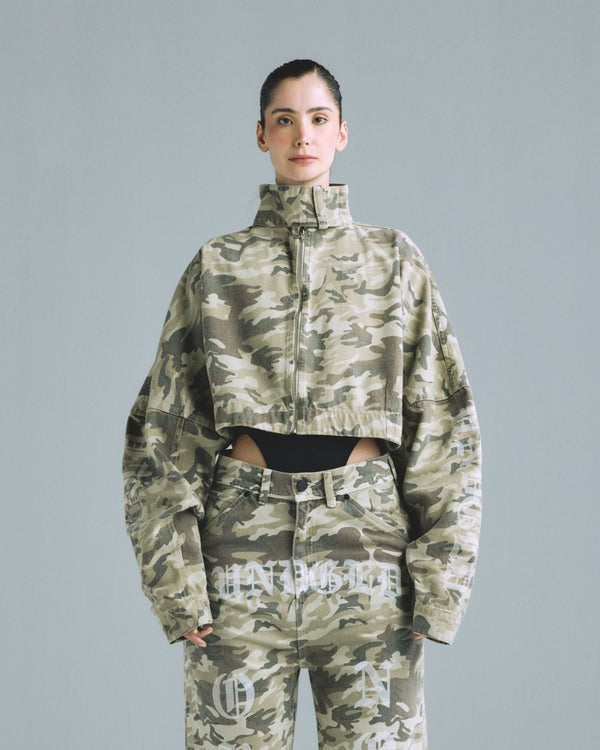 Cropped Hoodie Undergold Camo