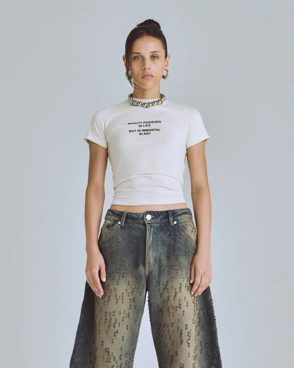 T-shirt Women Undergold Agnus Dei Beauty Long Baby Tee