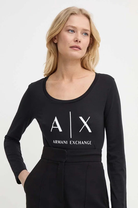 T-Shirt Women Black Armani Exchange