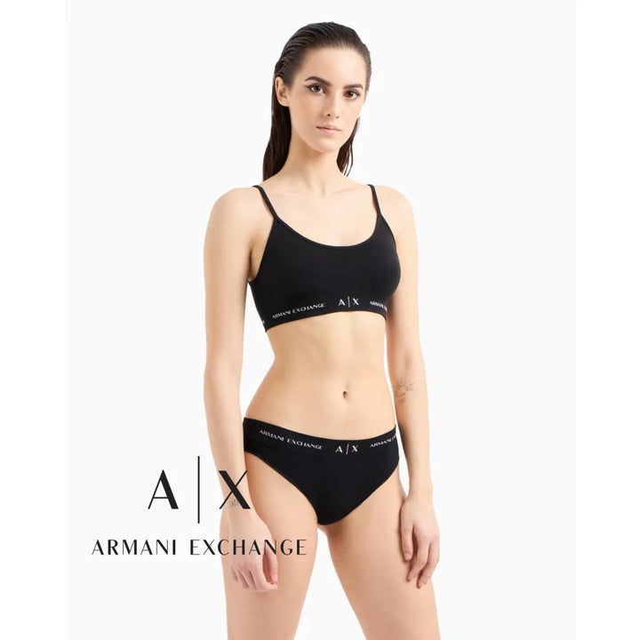 Bra Women Black Armani Exchange Ropa Interior