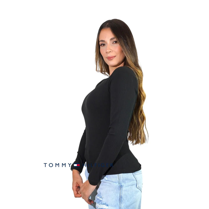 Buzo Women Tommy Hilfiger Black Polos
