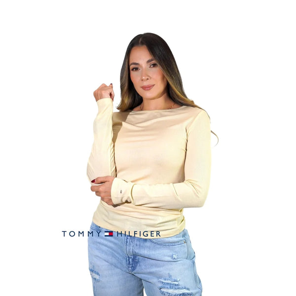 Buzo Women Tommy Hilfiger Ivory Polos
