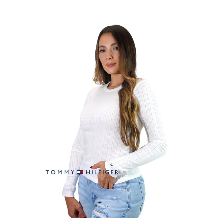 Buzo Women Tommy Hilfiger White XS Polos