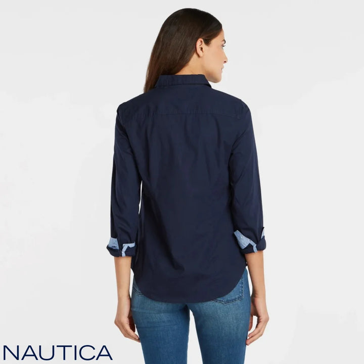 Camisa Nautica Mujer Navy Camisas