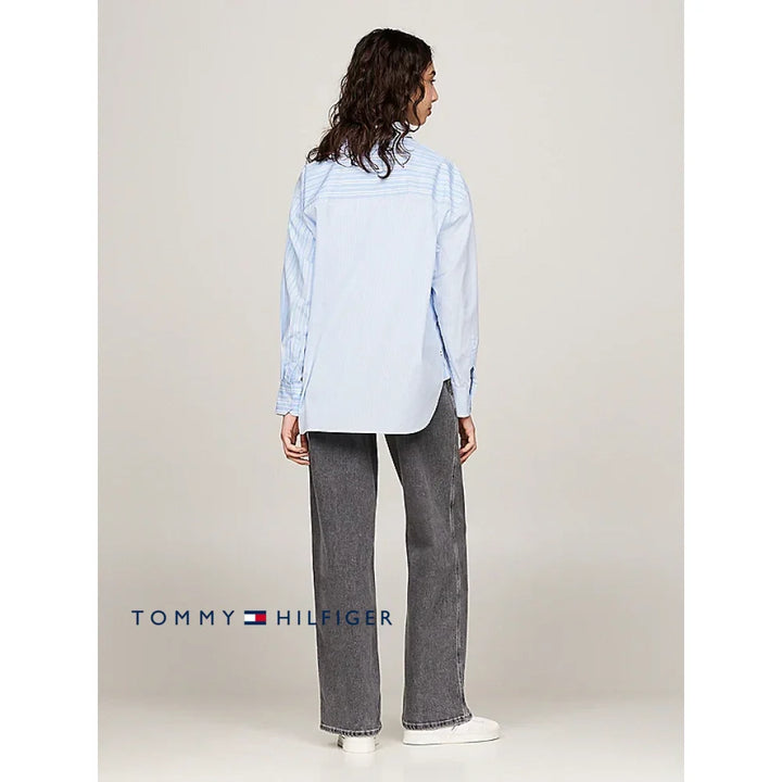 Camisa Women Tommy Hilfiger Navy Polos
