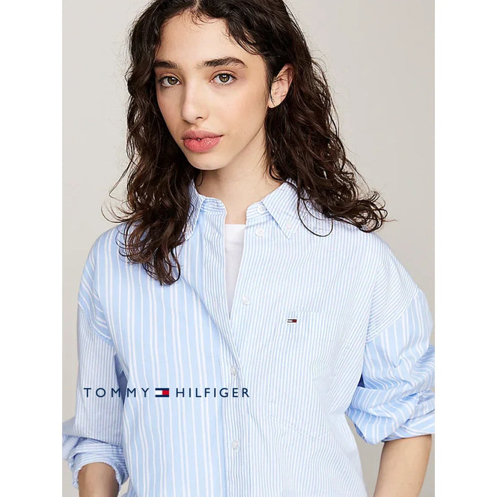 Camisa Women Tommy Hilfiger Navy Polos