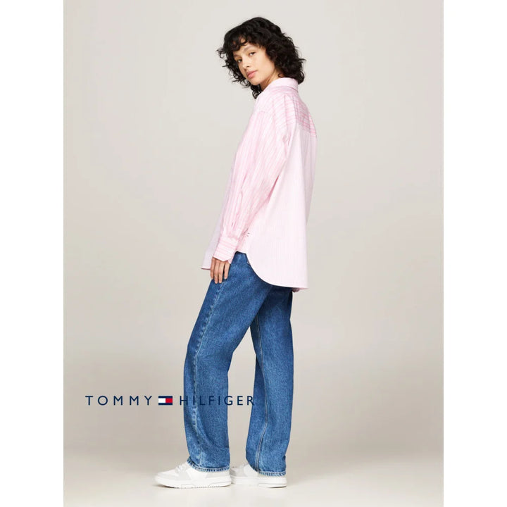 Camisa Women Tommy Hilfiger Pink Polos