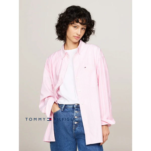 Camisa Women Tommy Hilfiger Pink Polos
