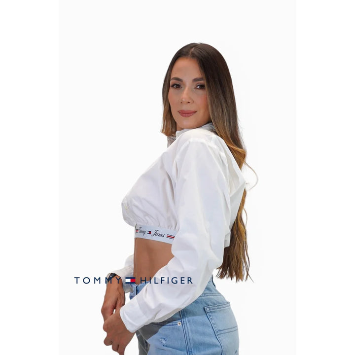 Camisa Women Tommy Hilfiger White XS Polos