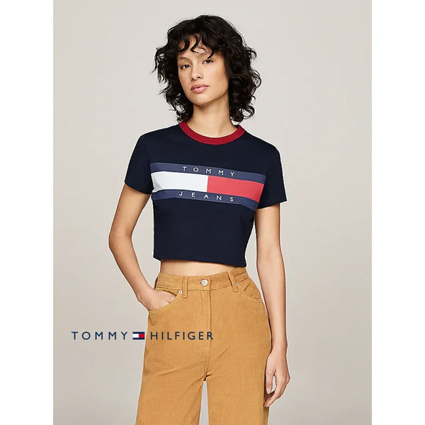 Camiseta Corta Women Tommy Hilfiger Navy XS Polos