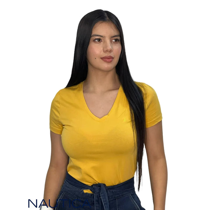 Camiseta Nautica Mujer Yellow