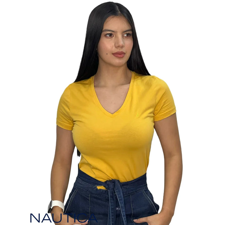 Camiseta Nautica Mujer Yellow