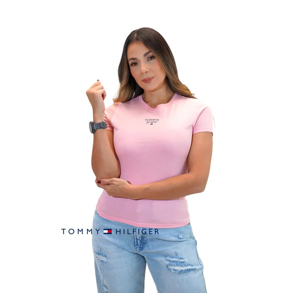 Camiseta Women Tommy Hilfiger Pink Polos
