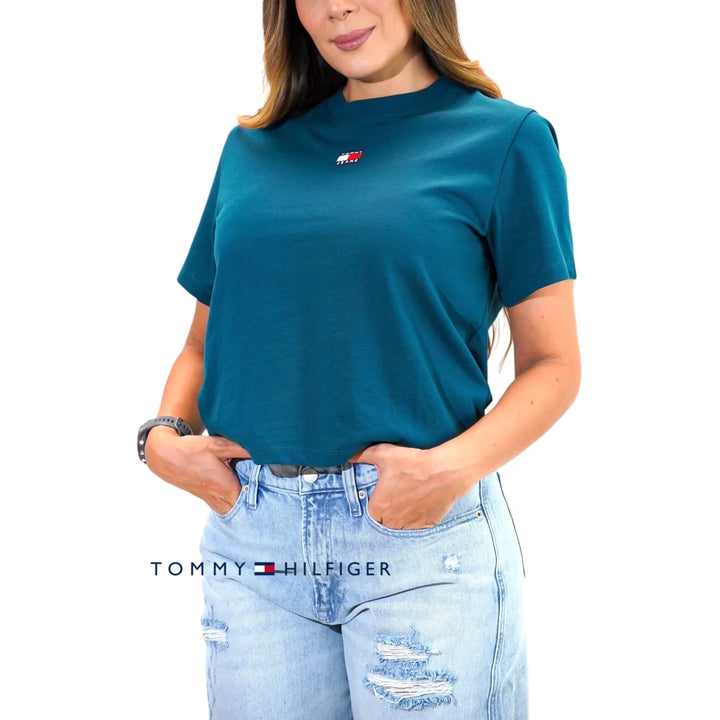 Camiseta Women Tommy Hilfiger Seawater XS Camiseta