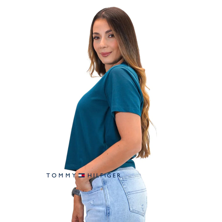 Camiseta Women Tommy Hilfiger Seawater XS Camiseta