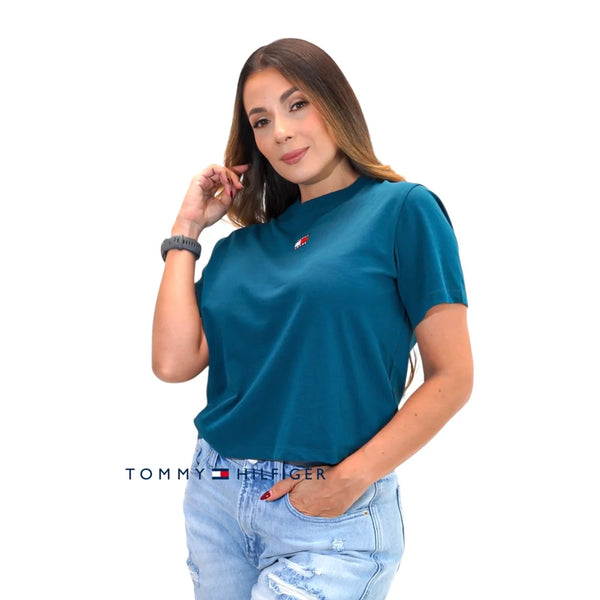 Camiseta Women Tommy Hilfiger Seawater XS Camiseta