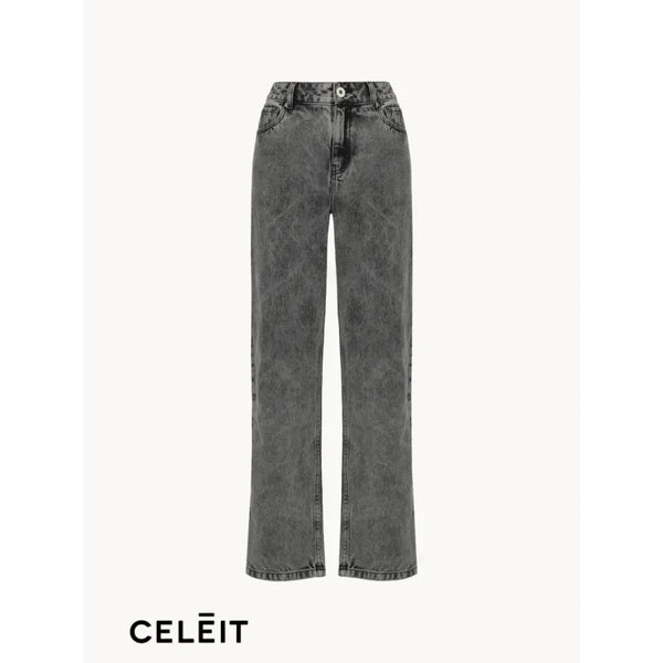 Celēit Denim Jeans Black Top