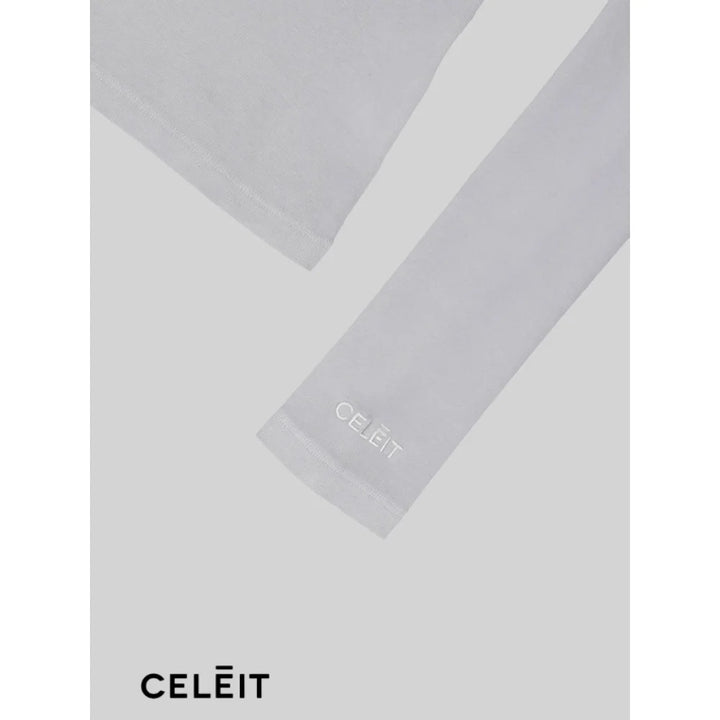 Celēit Long Sleeve Grey Top