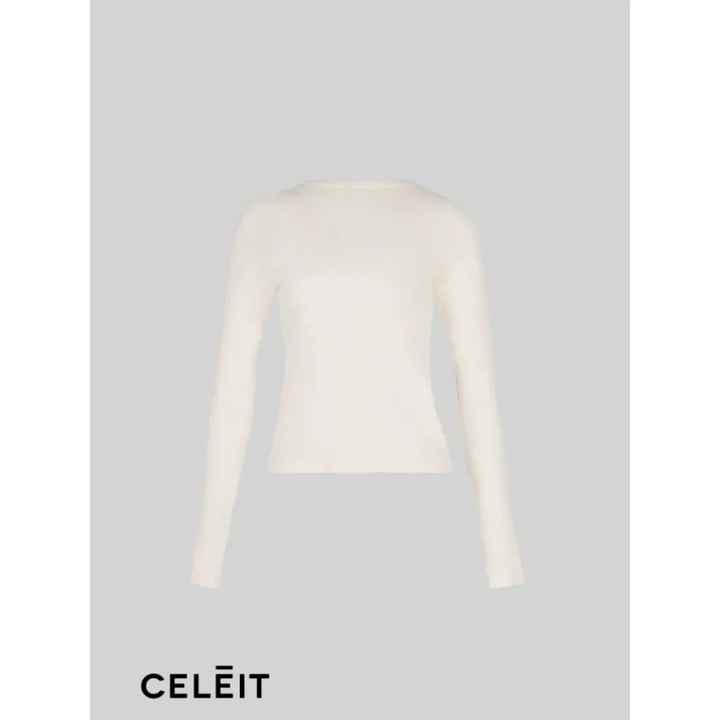 Celēit Long Sleeve Ivory Top