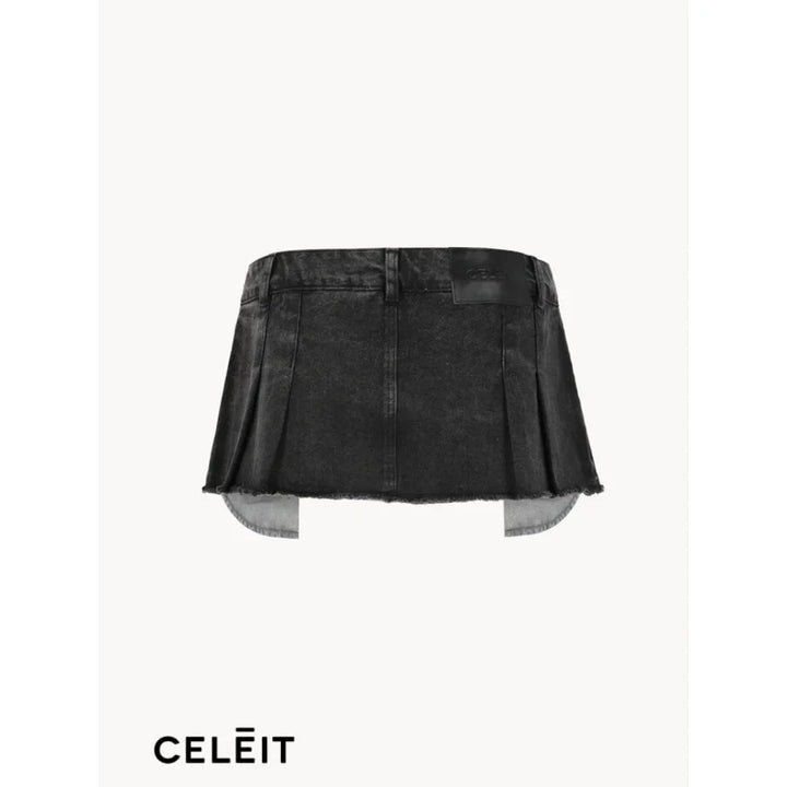 Celēit Mini Skirt Black Top