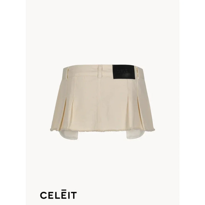 Celēit Mini Skirt Ivory Top