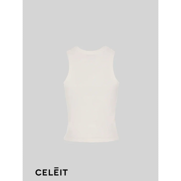 Celēit Rib Tank Top Ivory