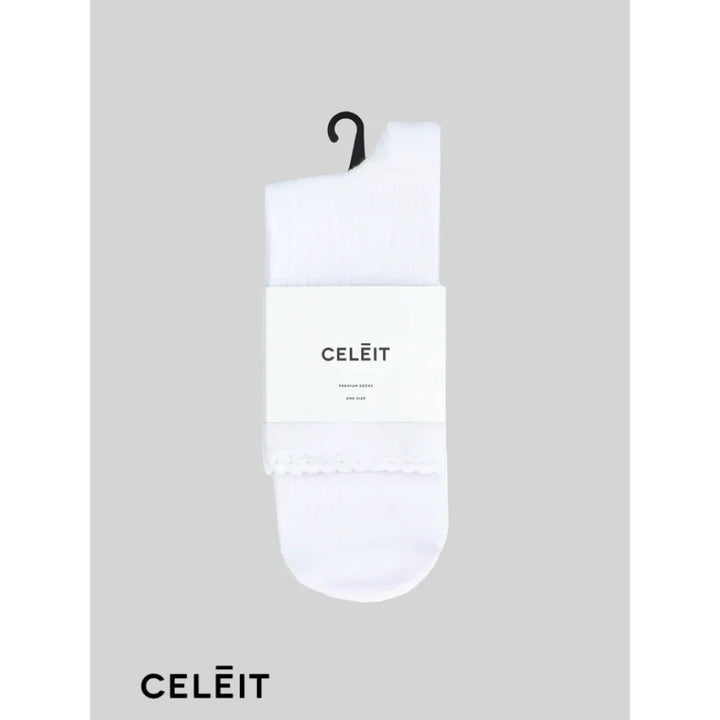 Celēit Socks White Top