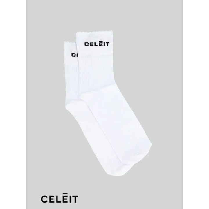 Celēit Socks White Top