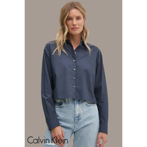 Long Shirt Calvin Klein Women Ink Camiseta