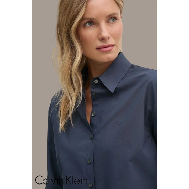 Long Shirt Calvin Klein Women Ink Camiseta