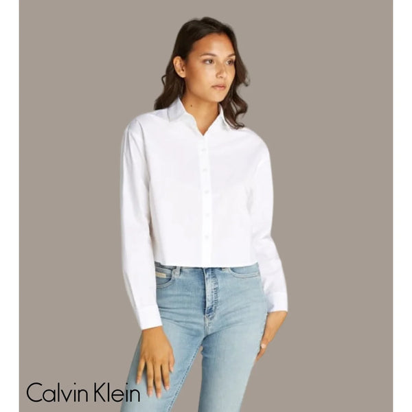 Long Shirt Calvin Klein Women White Camiseta