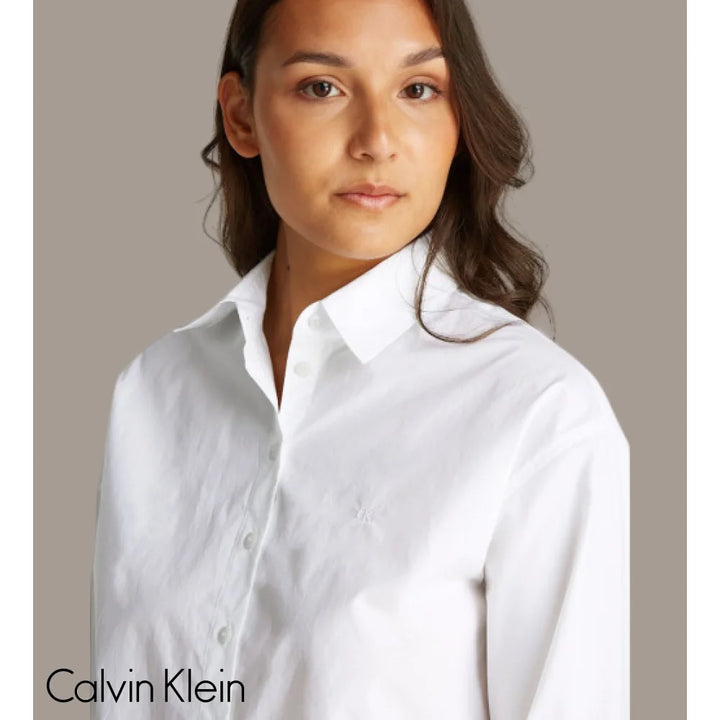 Long Shirt Calvin Klein Women White Camiseta