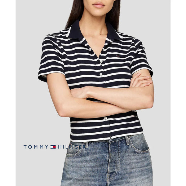 Polo Slim Women Tommy Hilfiger Desert Sky Polos