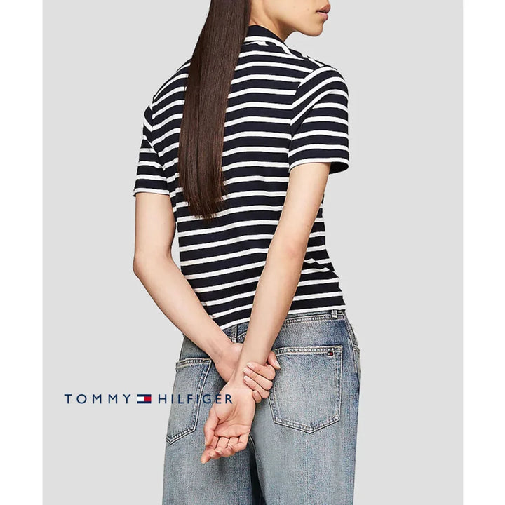 Polo Slim Women Tommy Hilfiger Desert Sky Polos