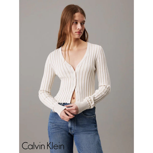 Sweater Calvin Klein Women Ivory Camiseta