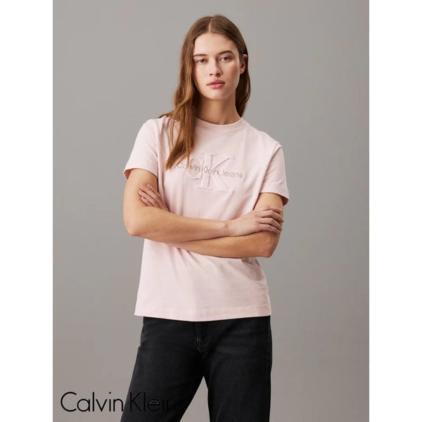 T-Shirt Calvin Klein Women Peach Camiseta