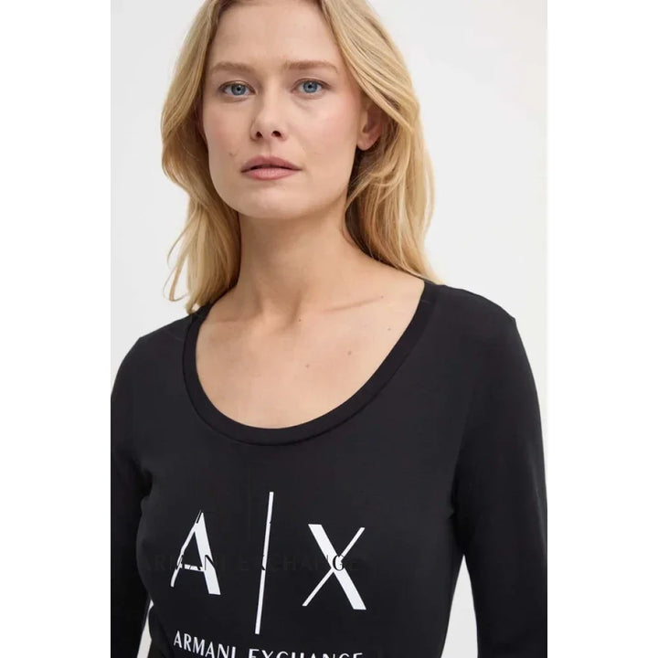 T-Shirt Women Black Armani Exchange Buzos