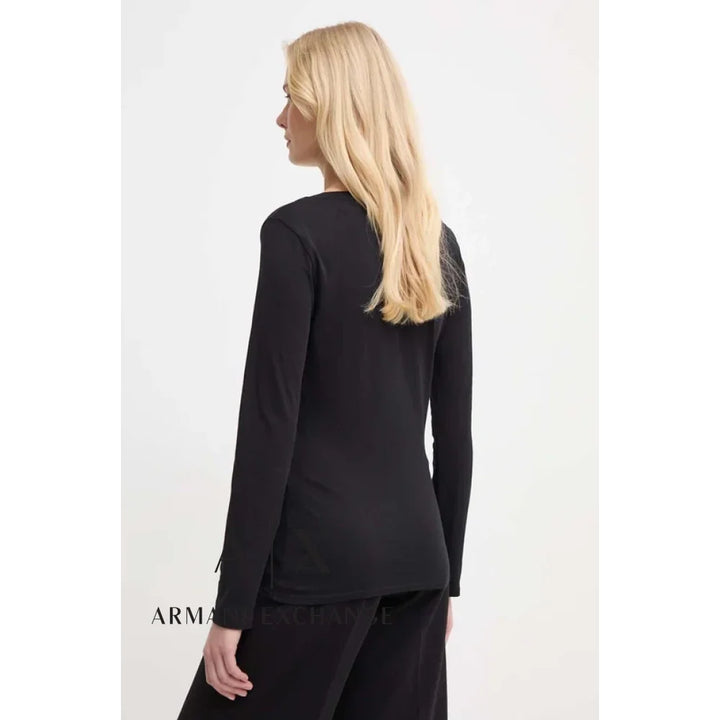 T-Shirt Women Black Armani Exchange Buzos