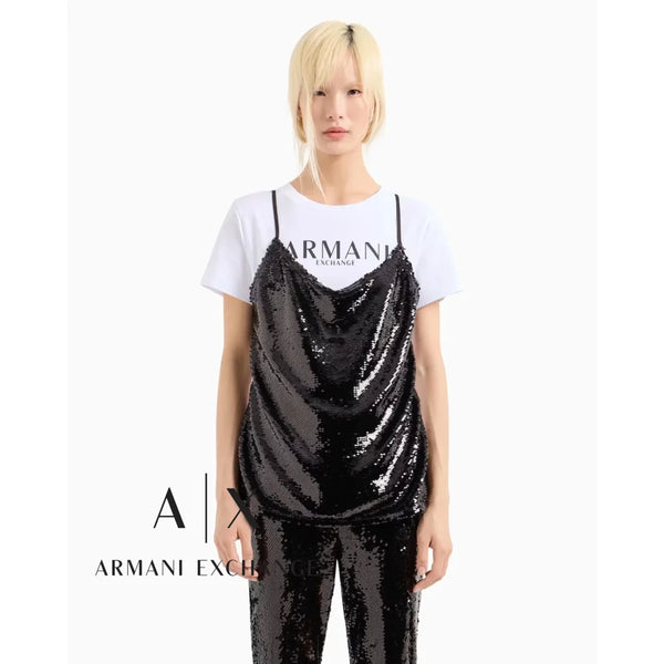 T-Shirt Women Black Armani Exchange Buzos