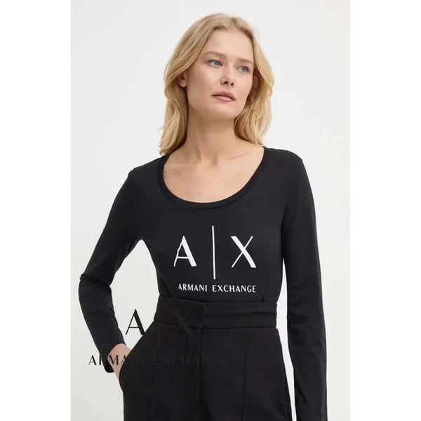 T-Shirt Women Black Armani Exchange Buzos