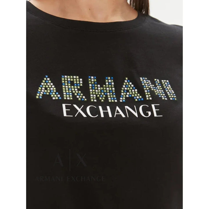 T-Shirt Women Black Armani Exchange Buzos