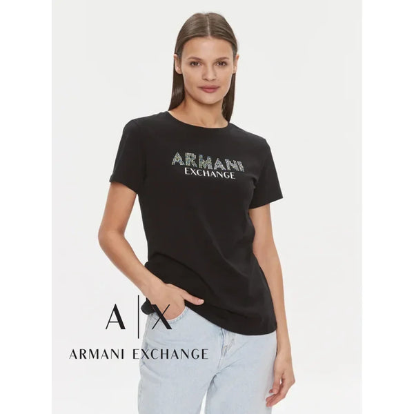 T-Shirt Women Black Armani Exchange Buzos