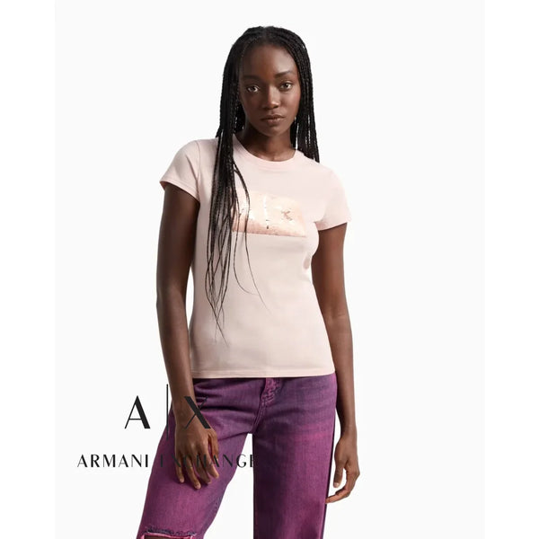 T-Shirt Women Milk Armani Exchange Buzos