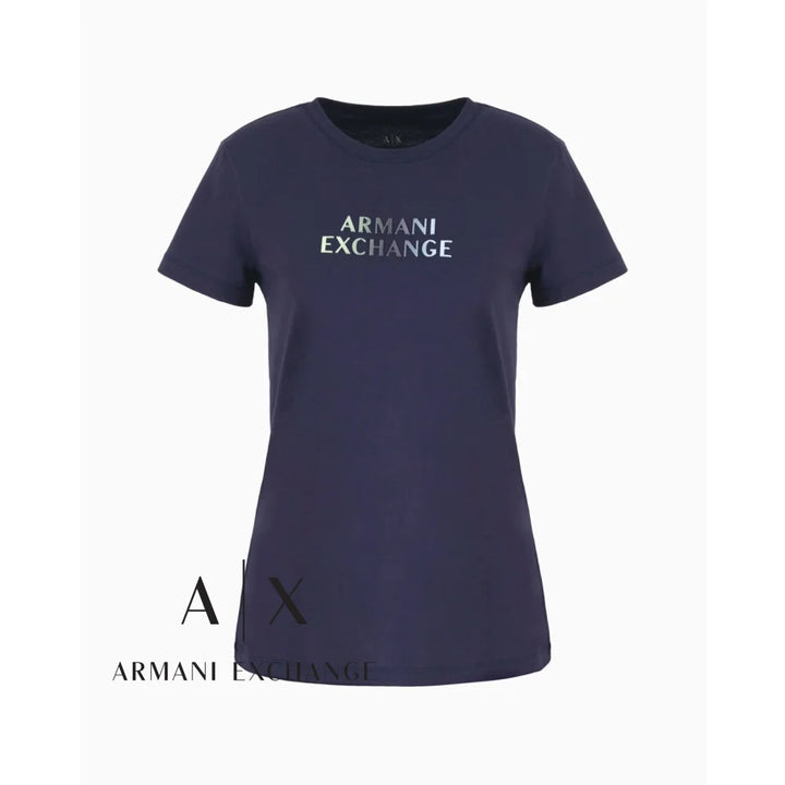 T-Shirt Women Navy Armani Exchange Buzos