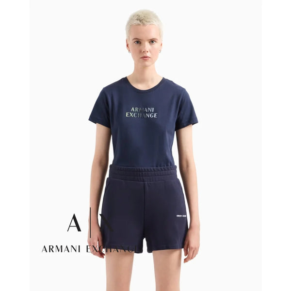 T-Shirt Women Navy Armani Exchange Buzos