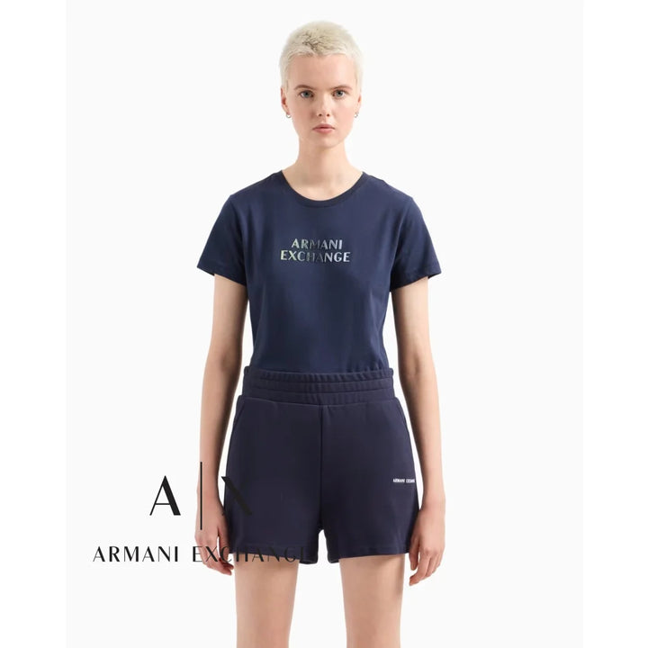 T-Shirt Women Navy Armani Exchange Buzos