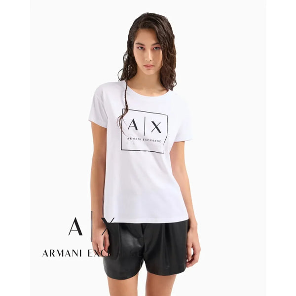 T-Shirt Women White Armani Exchange Buzos