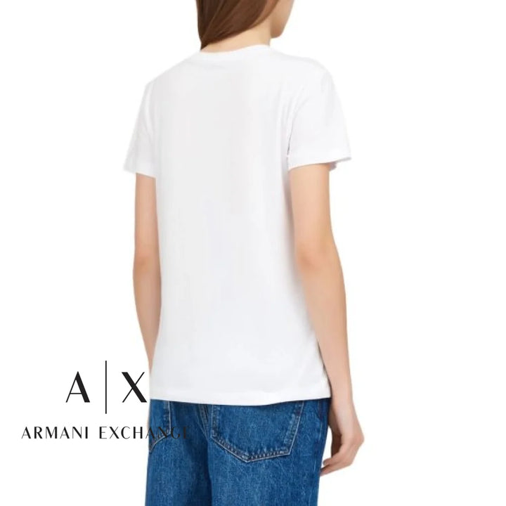 T-Shirt Women White Armani Exchange Buzos