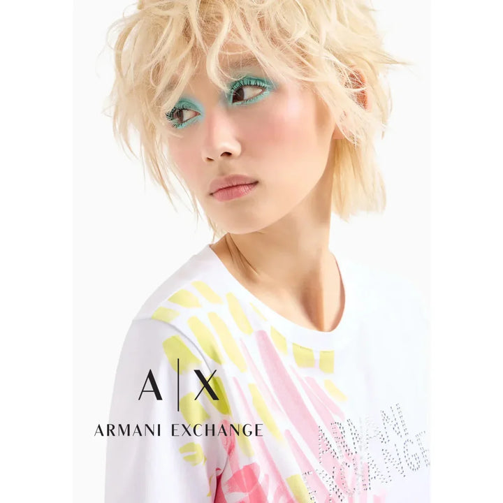T-Shirt Women White Armani Exchange Buzos